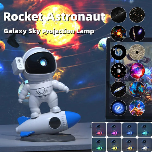 Cohete Astronauta luz led proyector